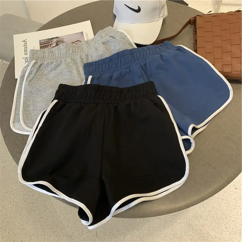 Women's Side Stripe Sports Shorts White Edge Slim Fit - Image 6