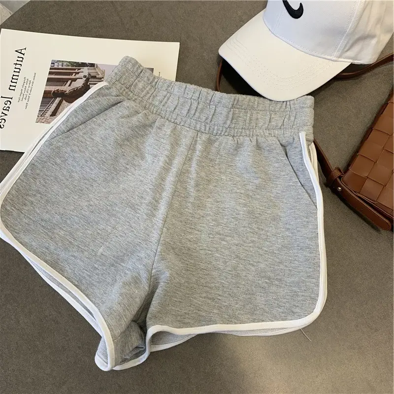 Women's Side Stripe Sports Shorts White Edge Slim Fit - Image 7