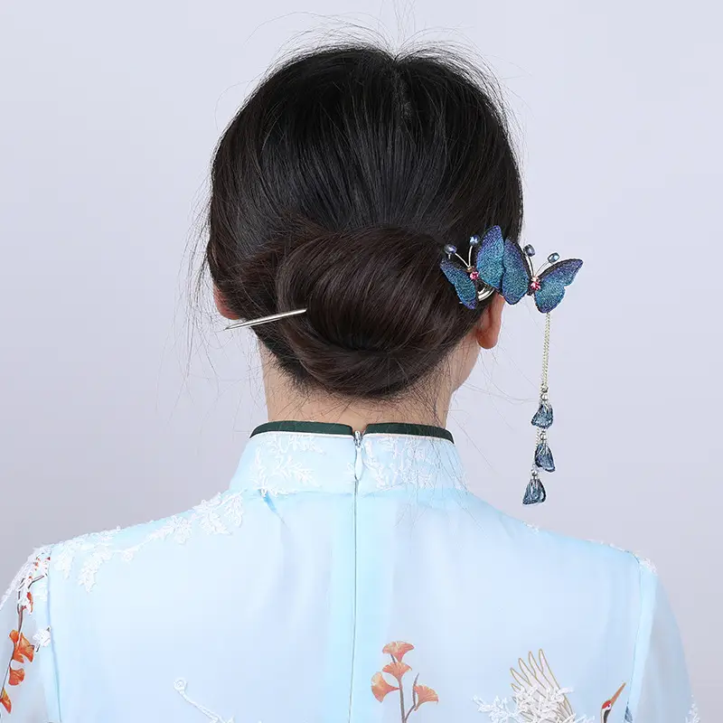 New Chinoiserie Butterfly Metal Hairpin for Women — feature 1