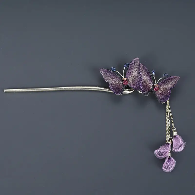 New Chinoiserie Butterfly Metal Hairpin for Women — feature 5