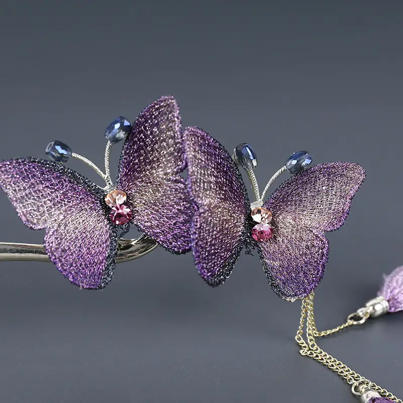 New Chinoiserie Butterfly Metal Hairpin for Women — feature 7