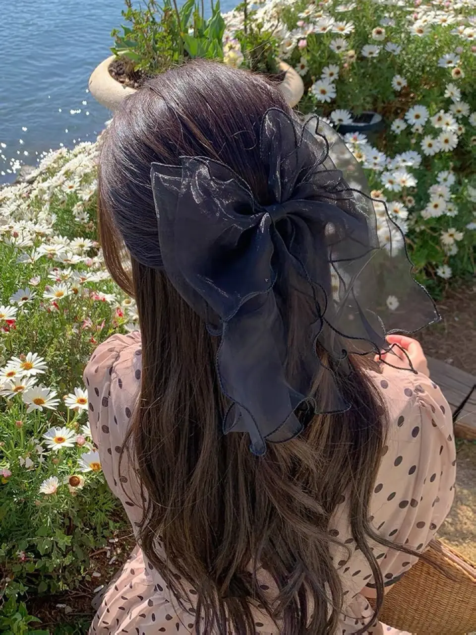 Fairy Mesh Bow Hairpin White Dream Super Fairy Princess Clip — feature 2