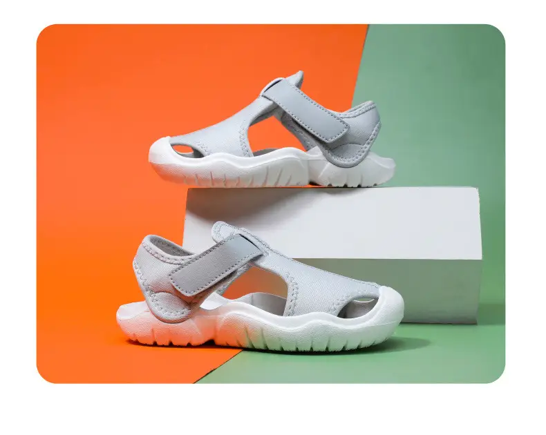 Pink Mesh Beach Sandals for Boys Girls Infants — feature 13