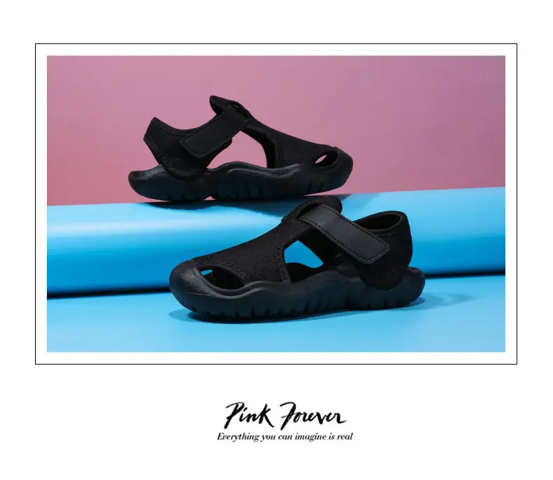 Pink Mesh Beach Sandals for Boys Girls Infants — feature 27