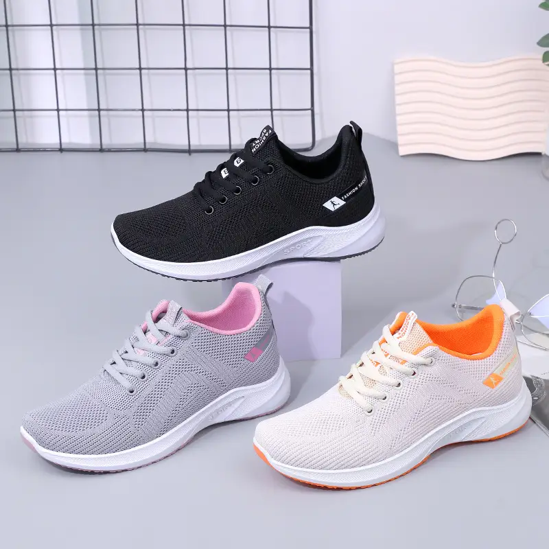 Women's Shoes 2026 Autumn New Sports Casual Shoes Foreign Trade Cross-Border Running Breathable Soft-Soled Fly-Knit Shoes Dropshipping - Image 5