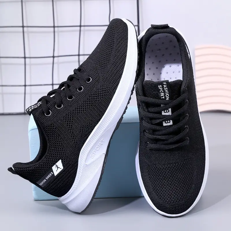 Women's Shoes 2026 Autumn New Sports Casual Shoes Foreign Trade Cross-Border Running Breathable Soft-Soled Fly-Knit Shoes Dropshipping - Image 7