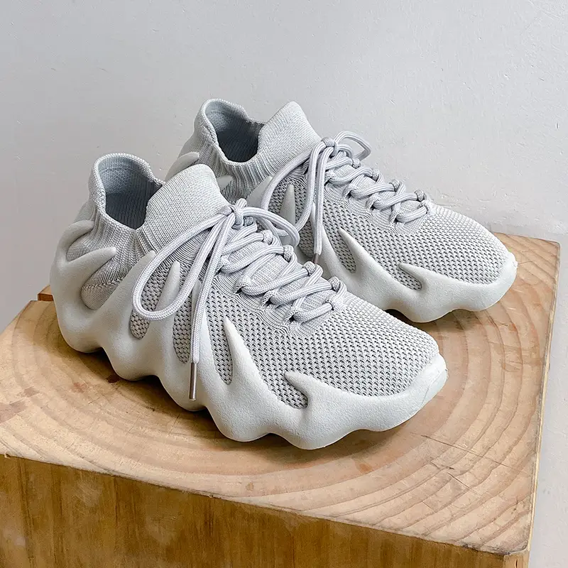 2024 New Summer Breathable Casual Running Shoes Volcano Socks Shoes Men's Couple Style Fly Woven Coconut Shoes Women F450 - Image 5