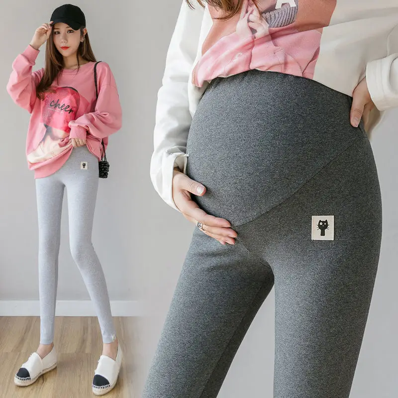 Pregnant Women's Black Modal Leggings Large Size - Image 3