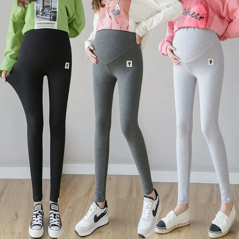 Pregnant Women's Black Modal Leggings Large Size - Image 5
