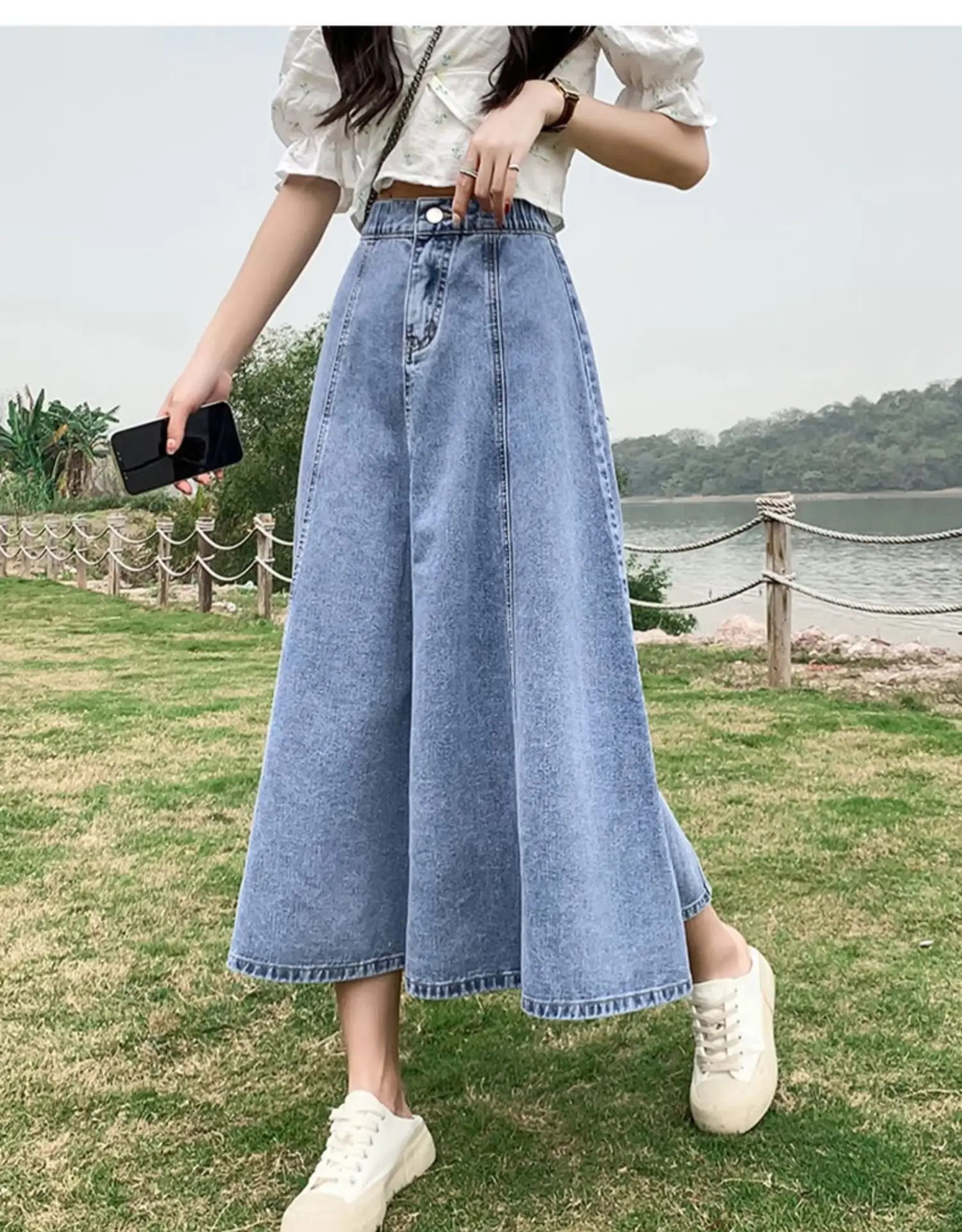 Denim A-Line Skirt Women Summer 2022 - Image 5