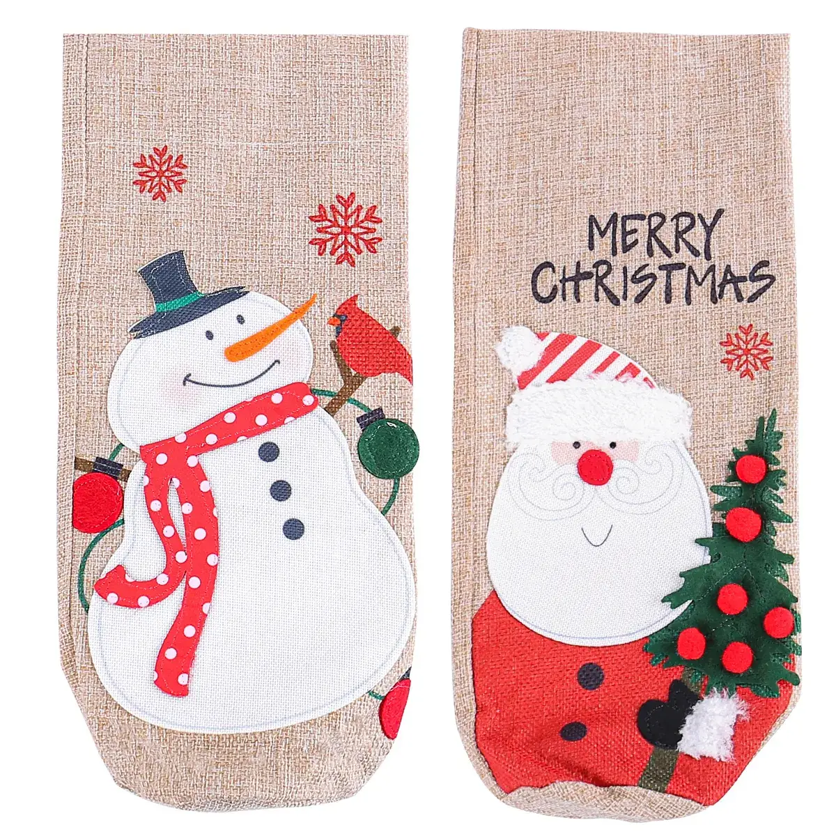 Jingchen Snowman Wine Set Christmas Decor - Image 7