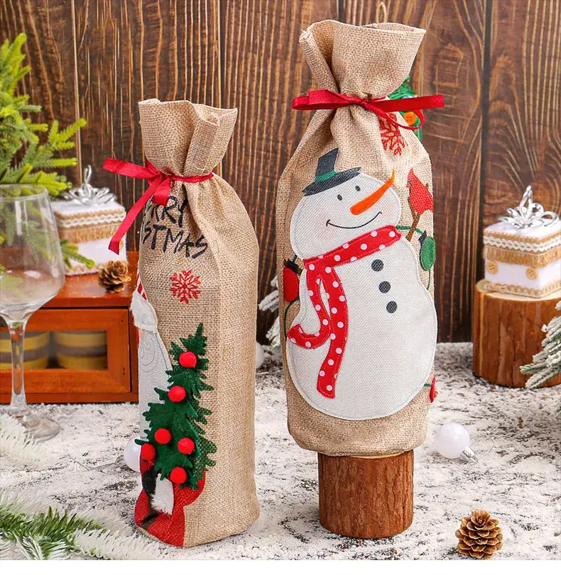 Jingchen Snowman Wine Set Christmas Decor — feature 8