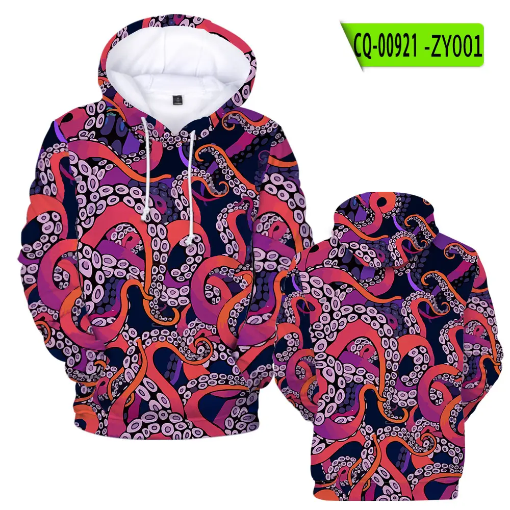 Men's Red Flame Hoodie Set with Hooded Neck