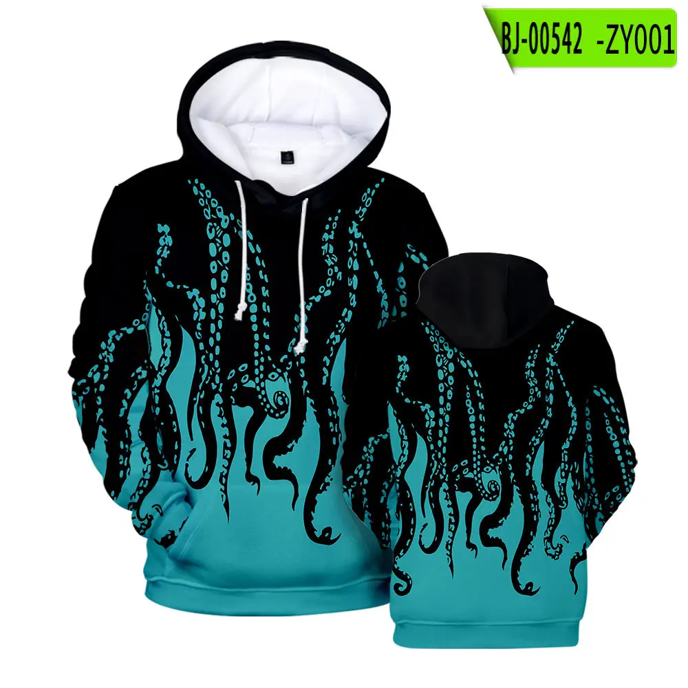 Men's Red Flame Hoodie Set with Hooded Neck