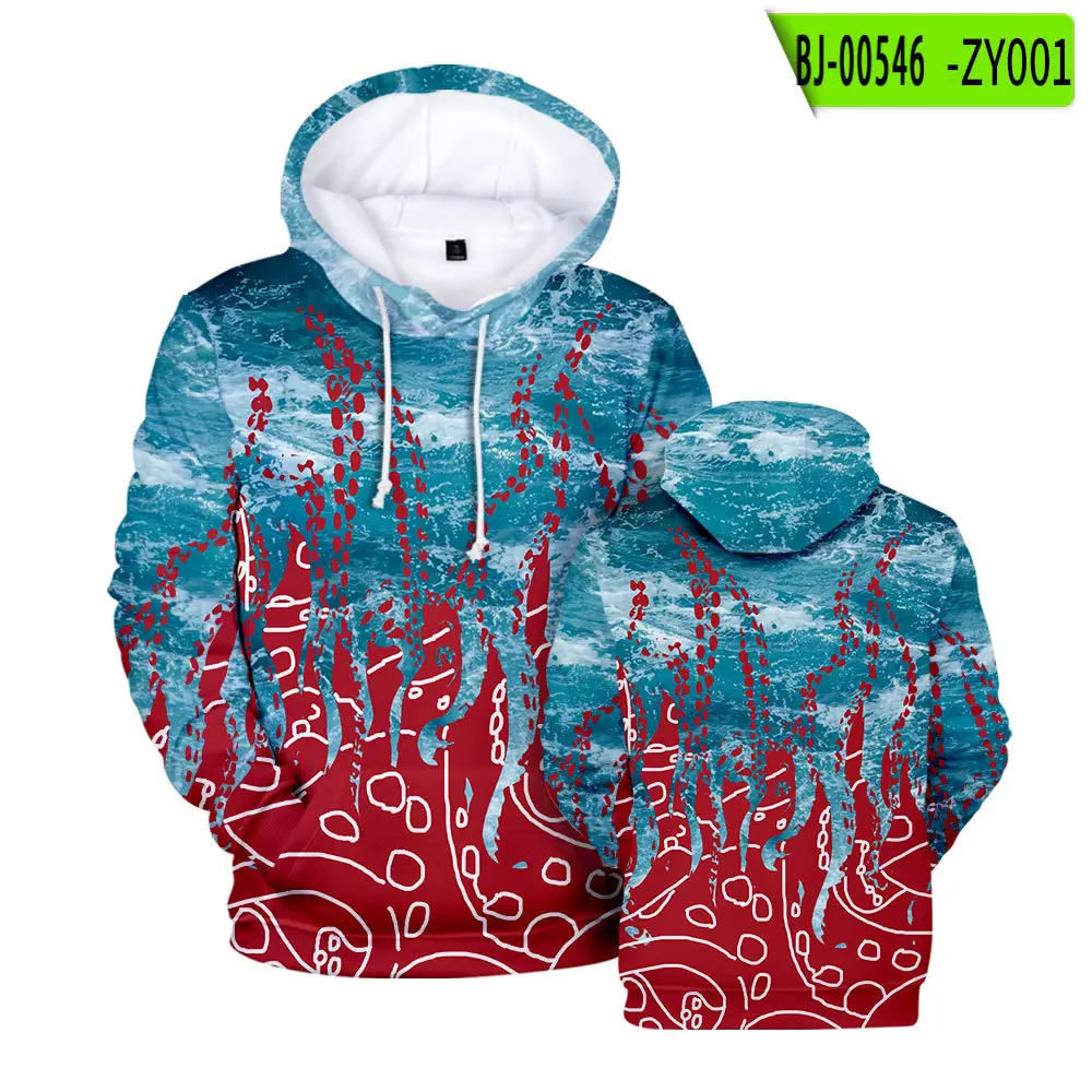 Men's Red Flame Hoodie Set with Hooded Neck
