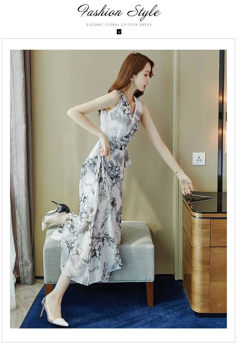 Beach Dress Long Floral Waist Tie Summer 2026 — feature 13