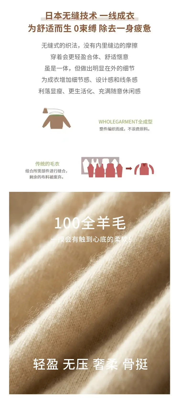 Women's Blue Knit Half Turtleneck Woolen Sweater — feature 4