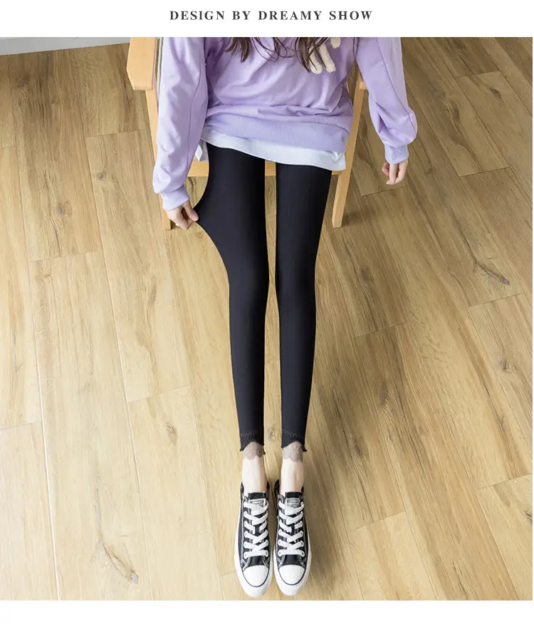 Women Grey Lace Tights Winter Warm 100kg Large — feature 28