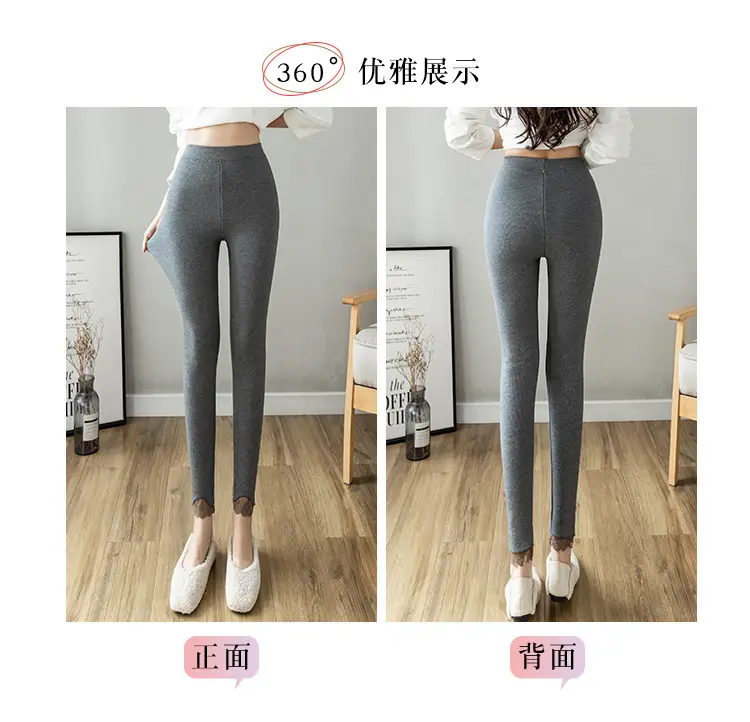 Women Grey Lace Tights Winter Warm 100kg Large — feature 7
