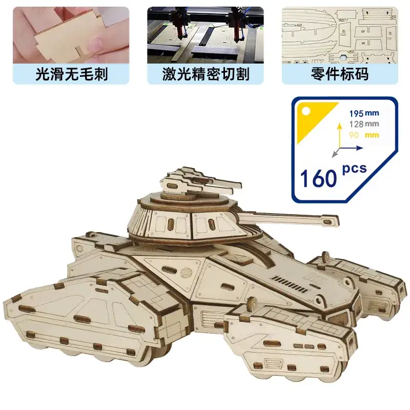 3D Wooden School Model for Kids Educational Toy - Image 18