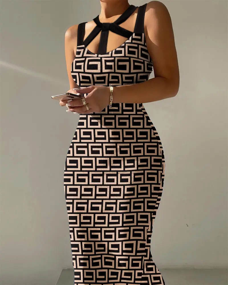 2022 Pit Strip Printed Slim Fit Skirt - Image 10