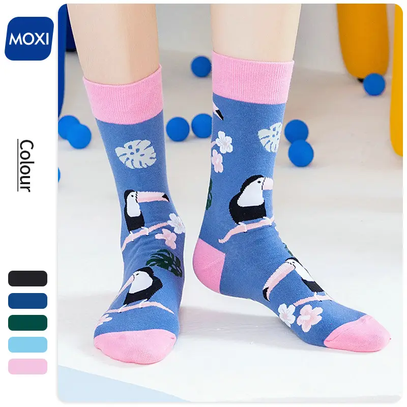 Animal Zhuji Colorful Summer Men's Socks Trendy Brand Socks Cotton Mid-Tube Trendy Men's Socks Popular Women's Wholesale