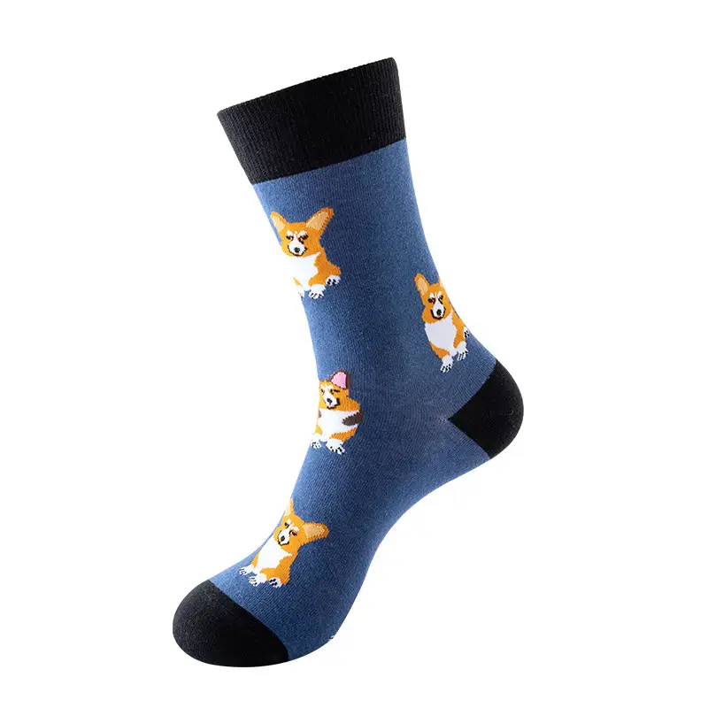 Animal Zhuji Colorful Summer Men's Socks Trendy Brand Socks Cotton Mid-Tube Trendy Men's Socks Popular Women's Wholesale