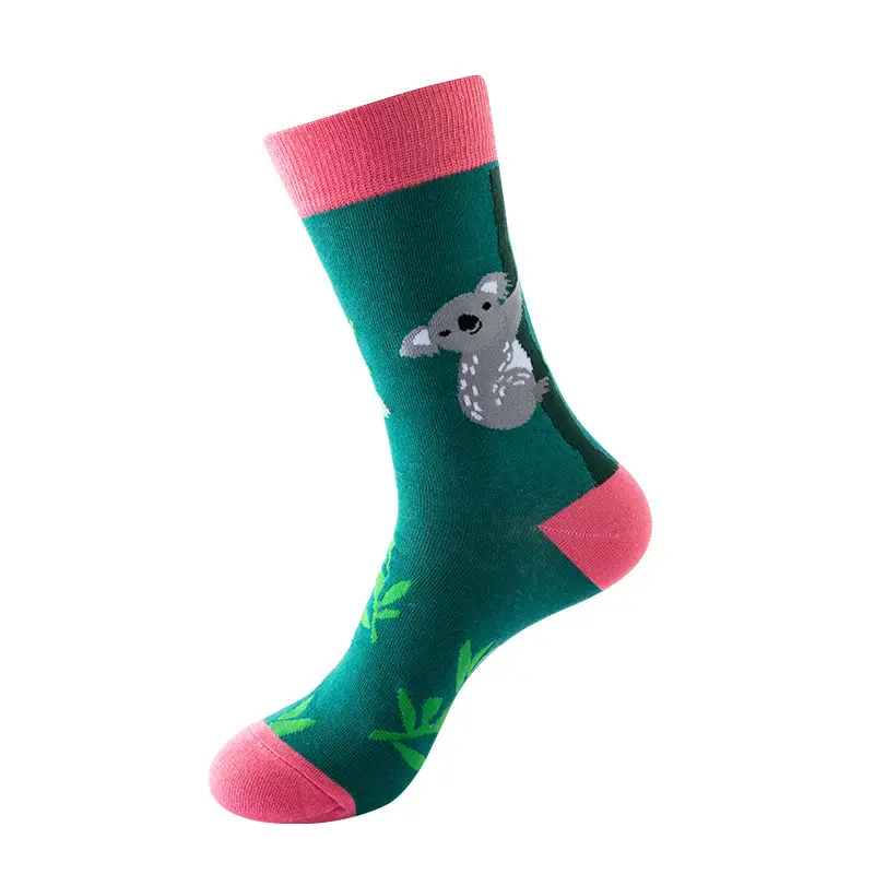 Animal Zhuji Colorful Summer Men's Socks Trendy Brand Socks Cotton Mid-Tube Trendy Men's Socks Popular Women's Wholesale