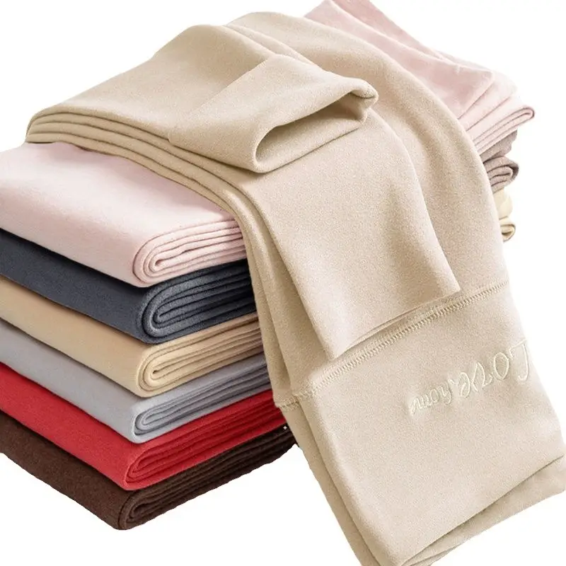 Women Velvet High Waist Warm Pants Autumn Winter - Image 11