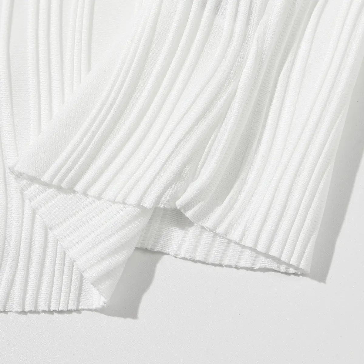 Women's White Patchwork Long Sleeve Top 2025 — feature 11