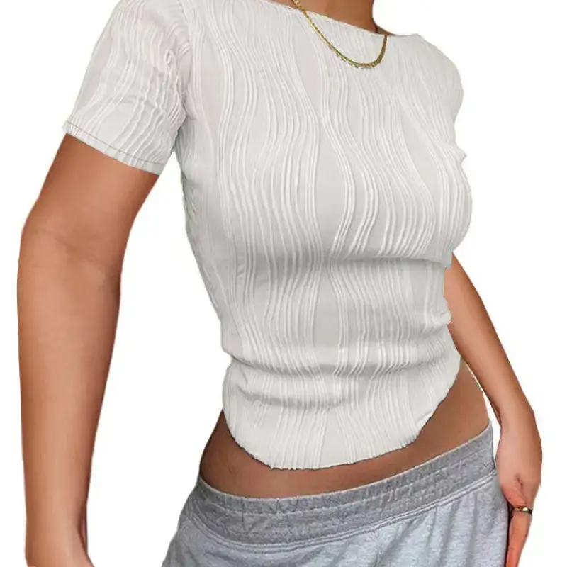 Women's White Patchwork Long Sleeve Top 2025 — feature 23