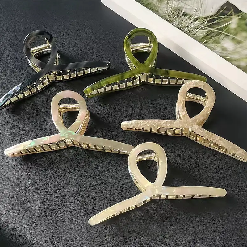 Elegant Metal Acetic Acid Hairpin Women's Clip - Image 14