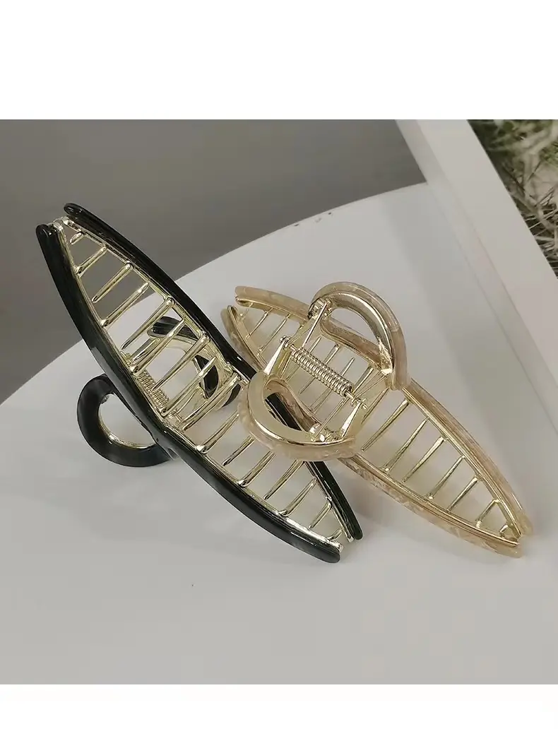 Elegant Metal Acetic Acid Hairpin Women's Clip — feature 14
