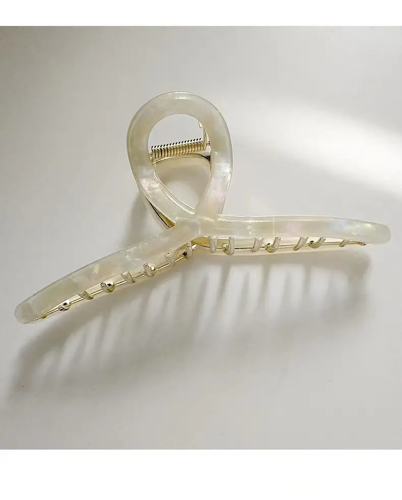 Elegant Metal Acetic Acid Hairpin Women's Clip — feature 15