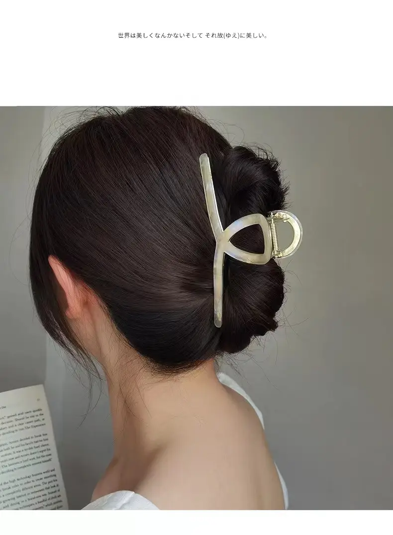 Elegant Metal Acetic Acid Hairpin Women's Clip — feature 16