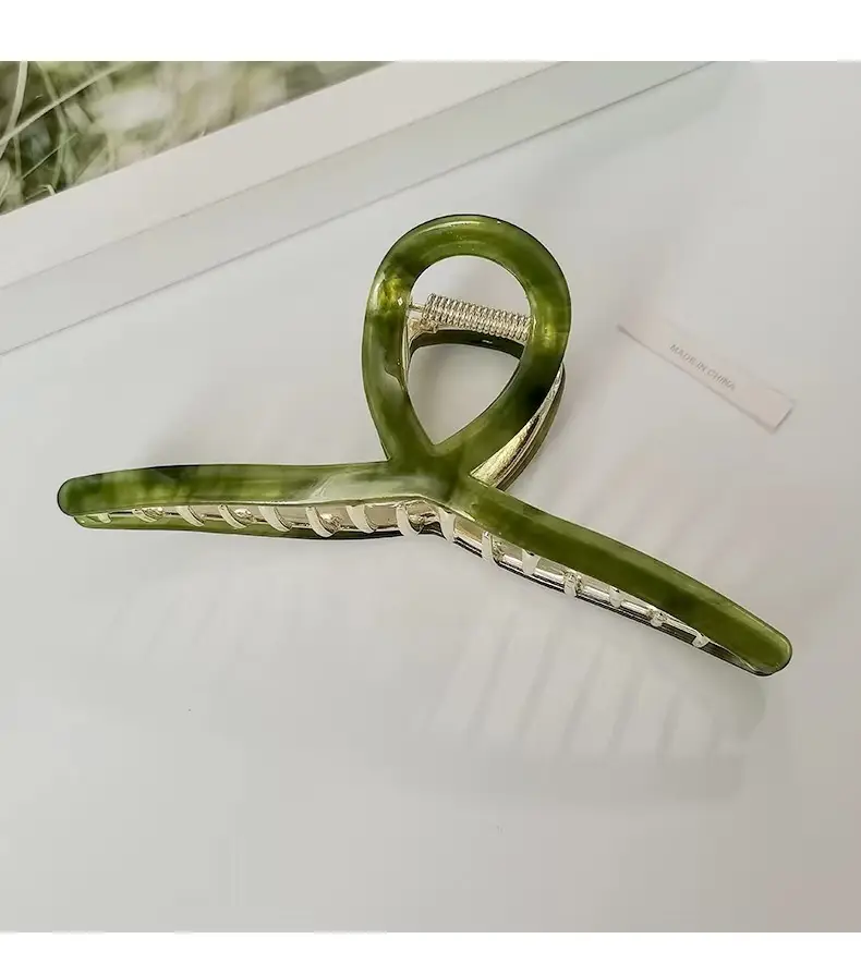 Elegant Metal Acetic Acid Hairpin Women's Clip — feature 17