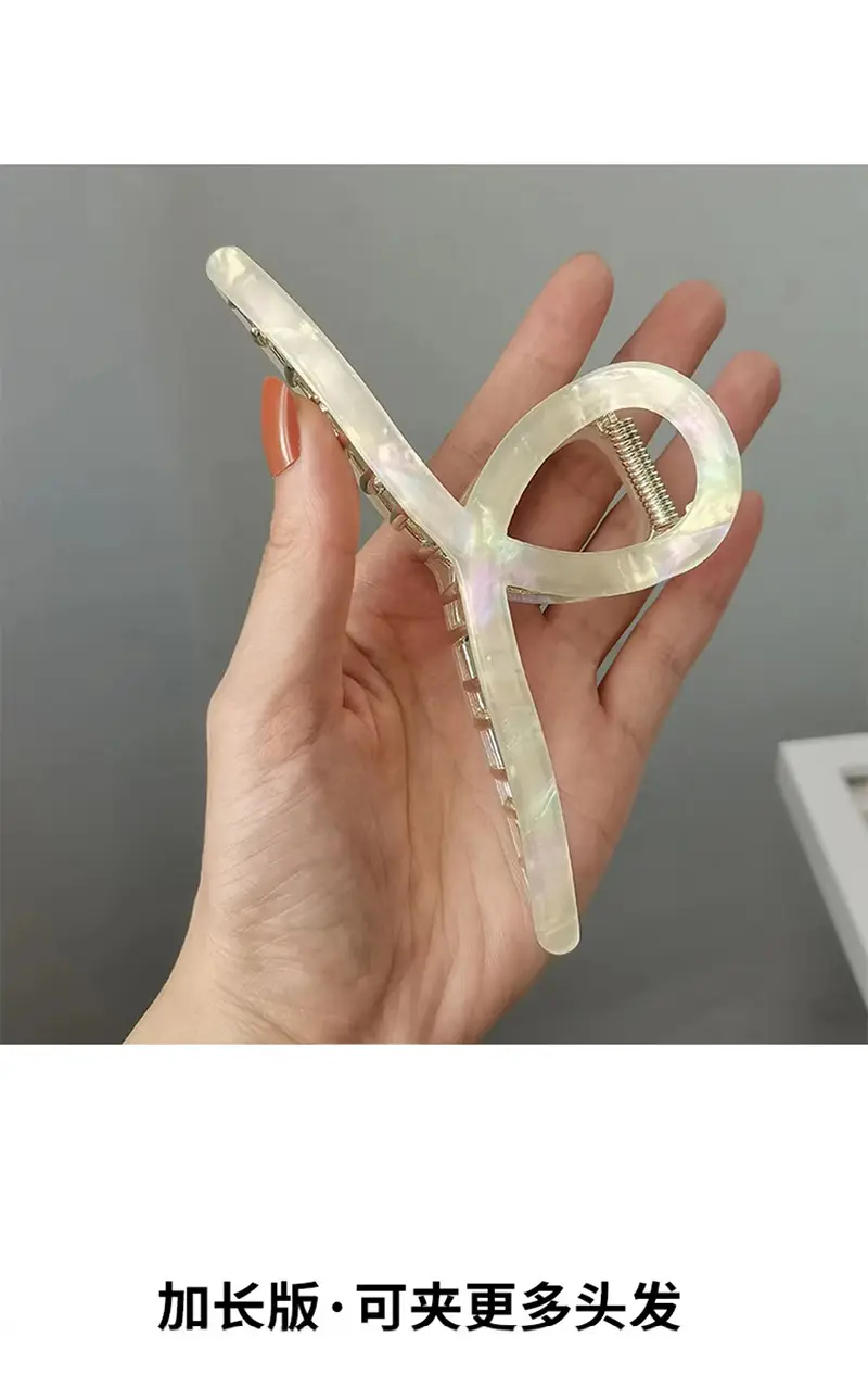 Elegant Metal Acetic Acid Hairpin Women's Clip — feature 5