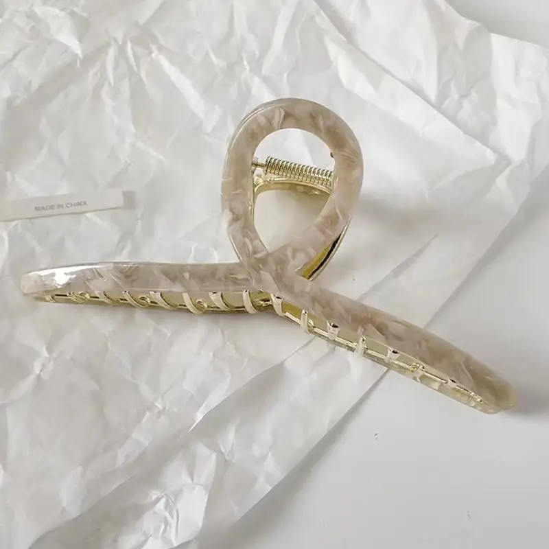 Elegant Metal Acetic Acid Hairpin Women's Clip - Image 2