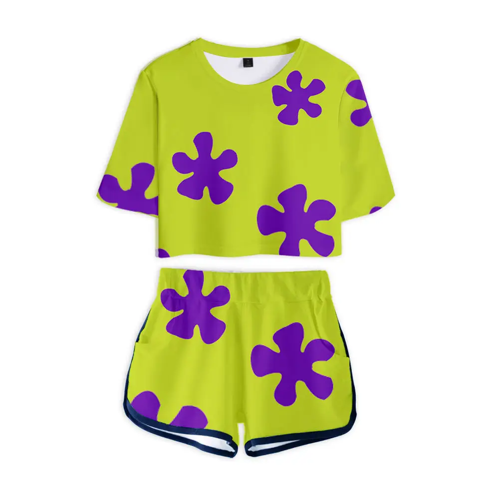 Baby Suit Yellow Cartoon Shorts Set for Girls - Image 15
