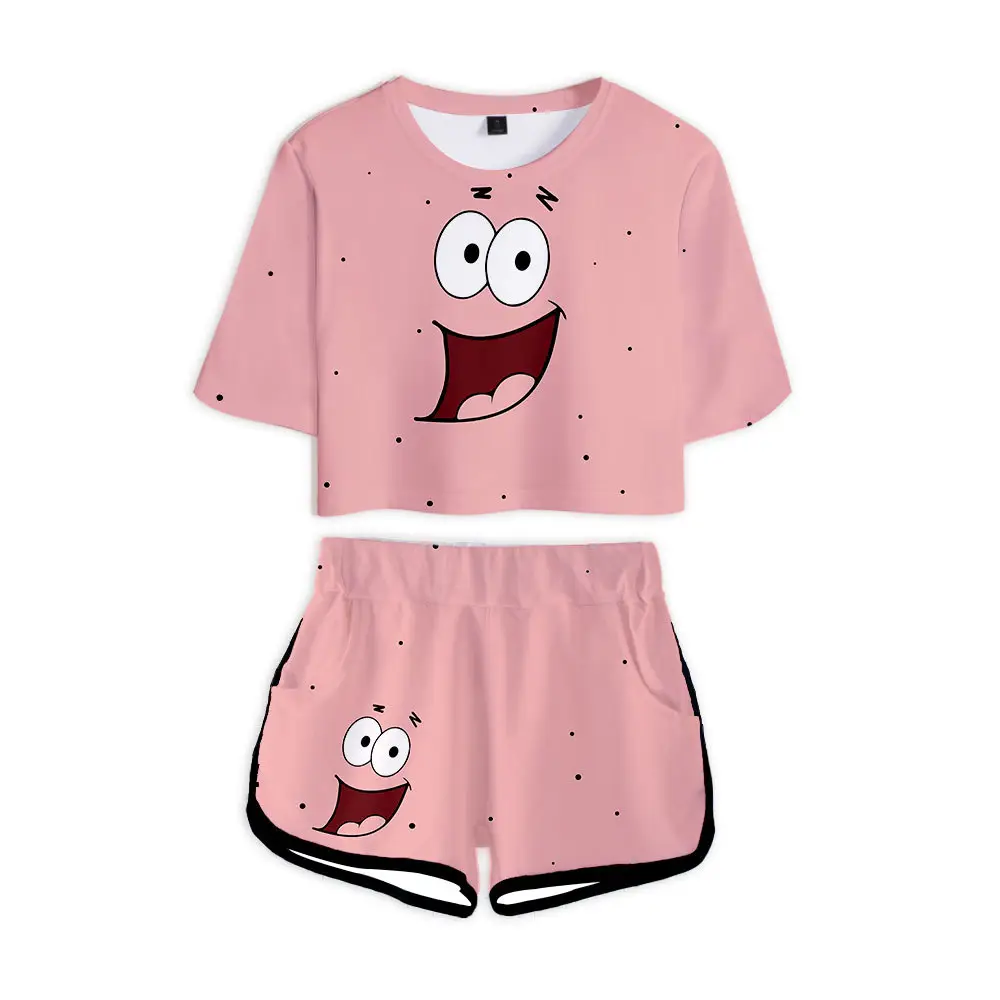 Baby Suit Yellow Cartoon Shorts Set for Girls - Image 17