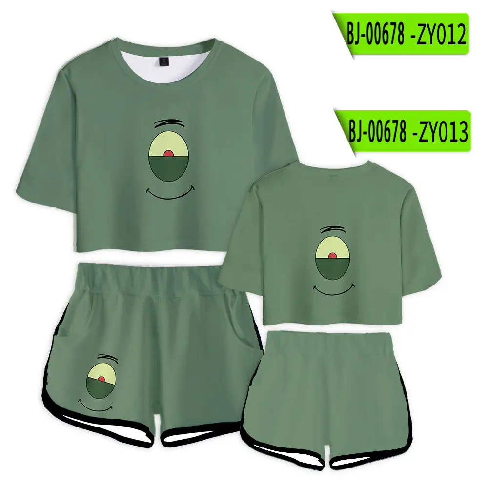 Baby Suit Yellow Cartoon Shorts Set for Girls - Image 10