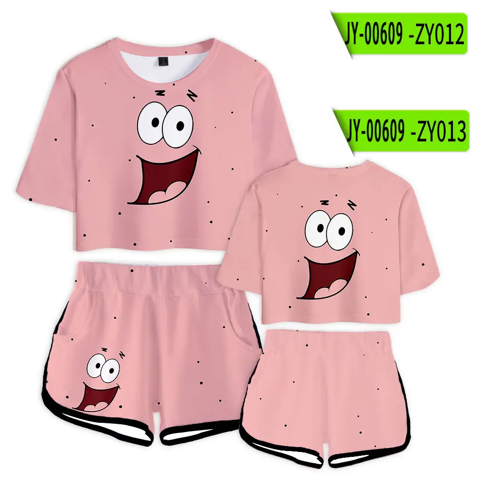 Baby Suit Yellow Cartoon Shorts Set for Girls - Image 13