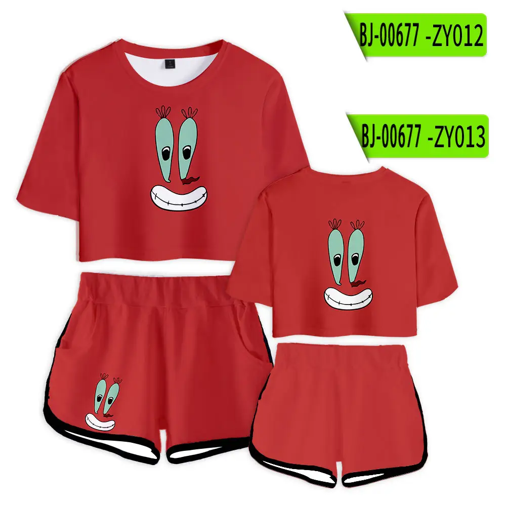 Baby Suit Yellow Cartoon Shorts Set for Girls - Image 9