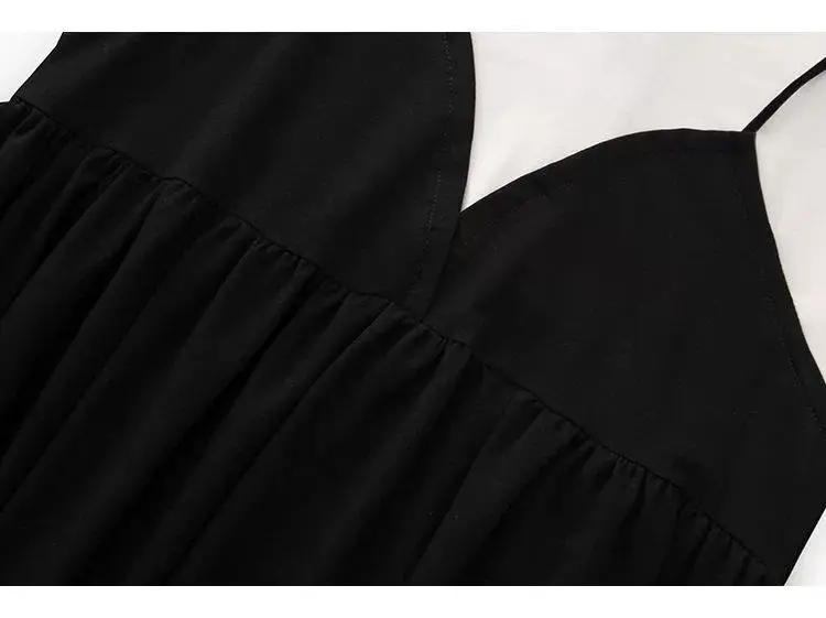 Pregnant Women's Black Long Suspenders Set 2022 — feature 19