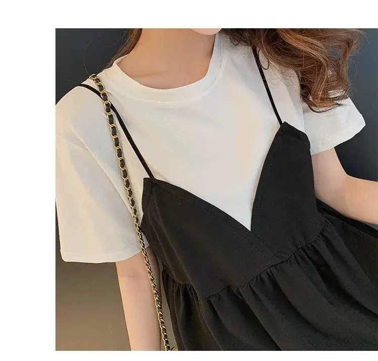 Pregnant Women's Black Long Suspenders Set 2022 — feature 9