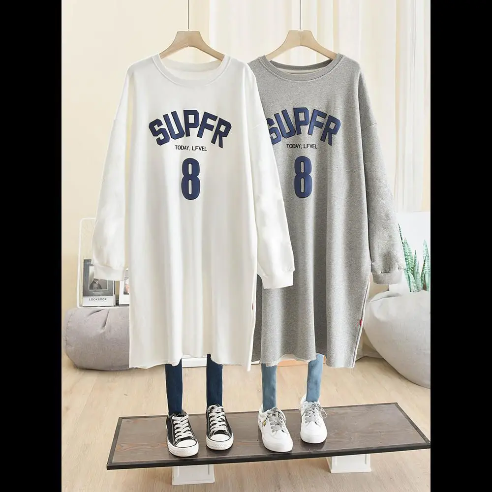 Maternity Women Cotton Long Sleeve Oversized Sweater Set - Image 8