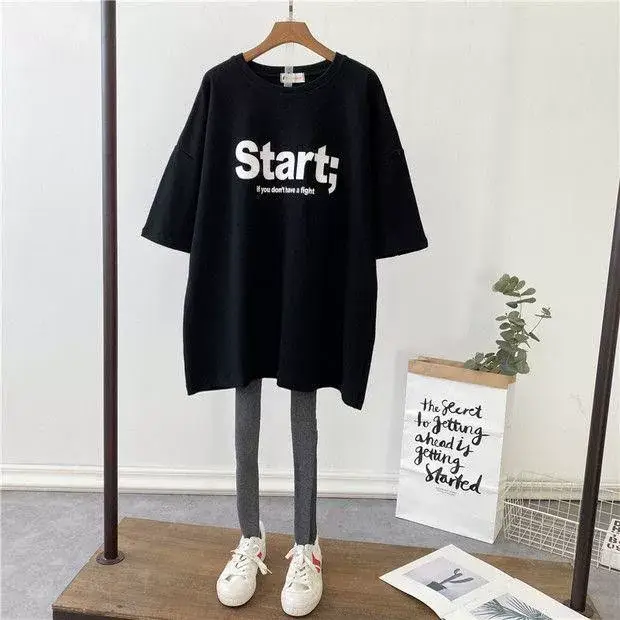 Pregnant Women Cotton Mickey Printed T-Shirt White — feature 7
