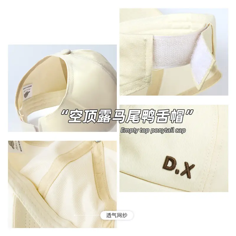 Women Baseball Cap with Adjustable Strap & Mini Face Shaper - Image 4