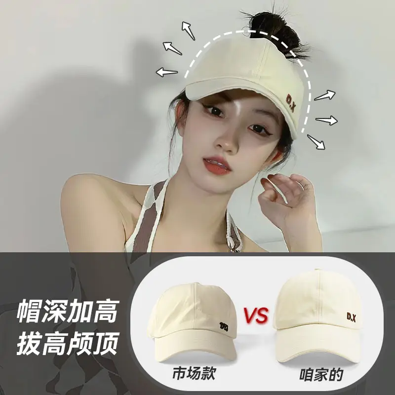 Women Baseball Cap with Adjustable Strap & Mini Face Shaper - Image 5
