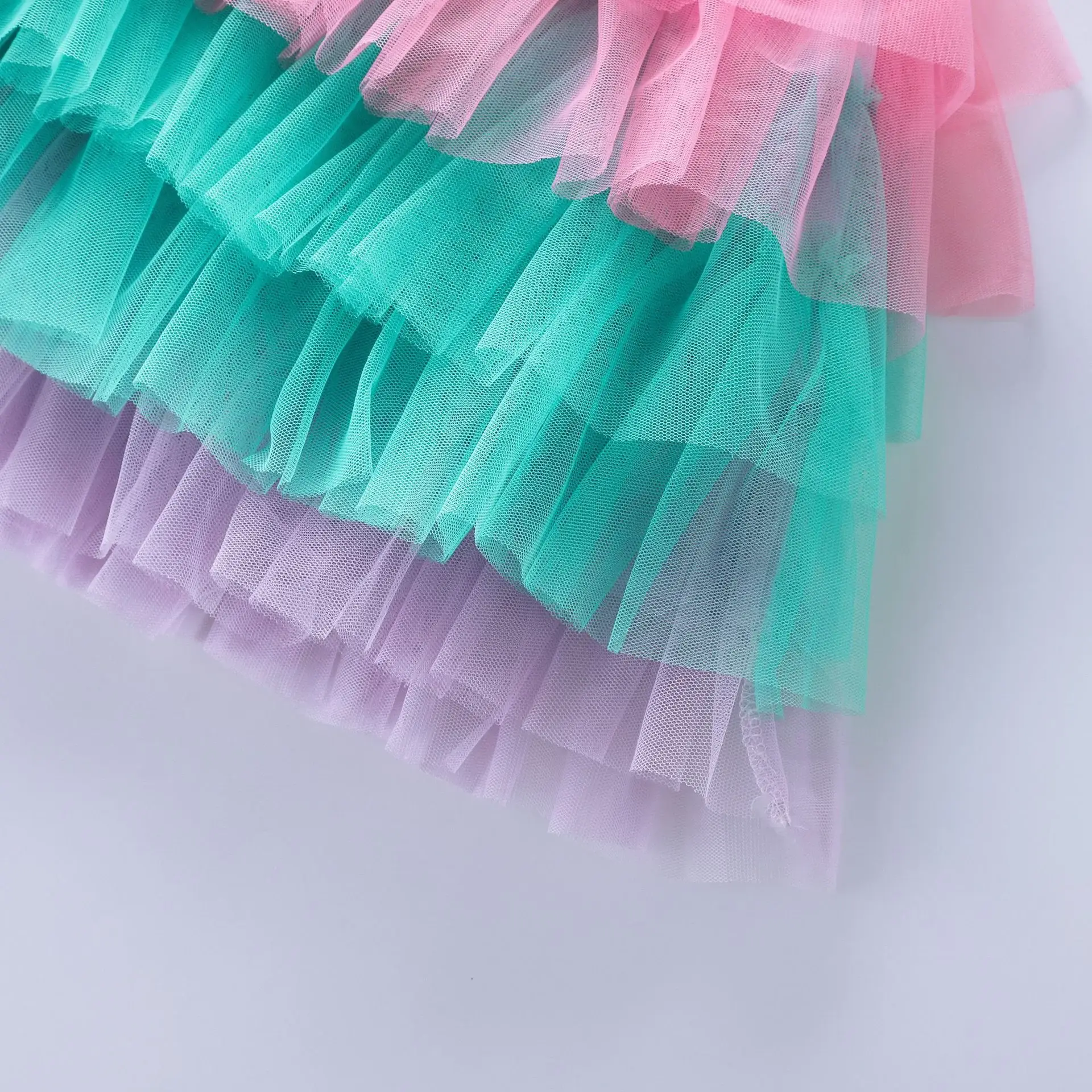 Girls Princess Dress Pink Tulle Long Sleeve Birthday Party — feature 6